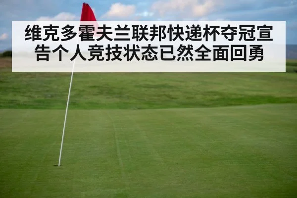 维克多霍夫兰联邦快递杯夺冠宣告个人竞技状态已然全面回勇